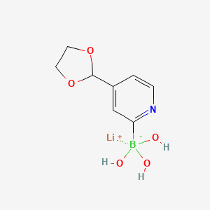 Lithium (4-(1,3-dioxolan-2-yl)pyridin-2-yl)trihydroxyborate