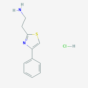 molecular formula C11H13ClN2S B150946 2-(4-Phenyl-thiazol-2-yl)-ethylamine hydrochloride CAS No. 124534-88-9