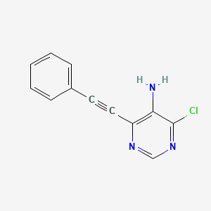 4-Chloro-6-(phenylethynyl)pyrimidin-5-amine