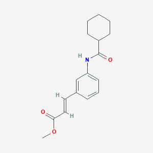 molecular formula C17H21NO3 B15094777 (E)-3-[3-(Cyclohexanecarbonyl-amino)-phenyl]-acrylic acid methyl ester 