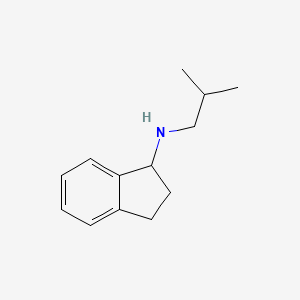 molecular formula C13H19N B15094841 N-(2-methylpropyl)-2,3-dihydro-1H-inden-1-amine CAS No. 108157-24-0
