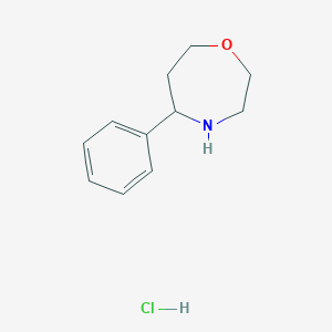 molecular formula C11H16ClNO B1509491 5-Phenyl-1,4-oxazepane hydrochloride 