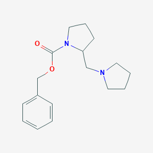 molecular formula C17H24N2O2 B150950 2-Pyrrolidin-1-ylmethyl-pyrrolidine-1-carboxylic acid benzyl ester CAS No. 134591-58-5
