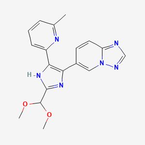 6-(2-(Dimethoxymethyl)-5-(6-methylpyridin-2-yl)-1H-imidazol-4-yl)-[1,2,4]triazolo[1,5-a]pyridine