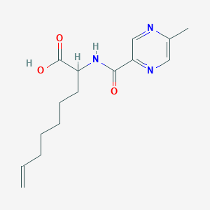 2-[(5-Methylpyrazine-2-carbonyl)amino]non-8-enoic acid
