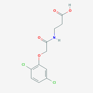 molecular formula C11H11Cl2NO4 B15095364 beta-Alanine, N-[2-(2,5-dichlorophenoxy)acetyl]- CAS No. 927997-58-8