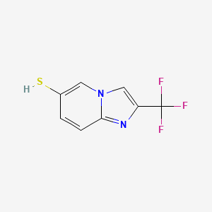 molecular formula C8H5F3N2S B1509537 2-(Trifluoromethyl)imidazo[1,2-a]pyridine-6-thiol 