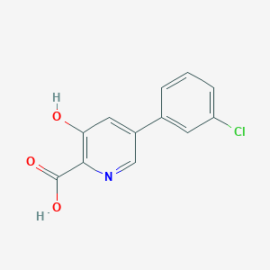 5-(3-Chlorophenyl)-3-hydroxypyridine-2-carboxylic acid