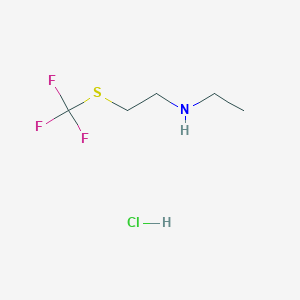 molecular formula C5H11ClF3NS B15095460 N-Ethyl-[2-(trifluoromethylthio)ethyl]amine hydrochloride 