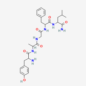molecular formula C29H40N6O6 B15095535 D-Leucinamide, L-tyrosyl-D-alanylglycyl-L-phenylalanyl- 