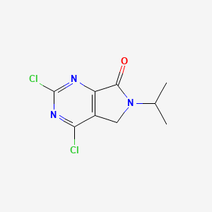 molecular formula C9H9Cl2N3O B1509561 2,4-Dichloro-6-isopropyl-5H-pyrrolo[3,4-d]pyrimidin-7(6H)-one CAS No. 1079649-94-7