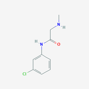 molecular formula C9H11ClN2O B15095728 N-(3-Chlorophenyl)-2-(methylamino)acetamide 