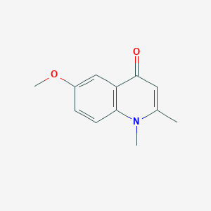 molecular formula C12H13NO2 B15095760 6-methoxy-1,2-dimethyl-1H-quinolin-4-one 