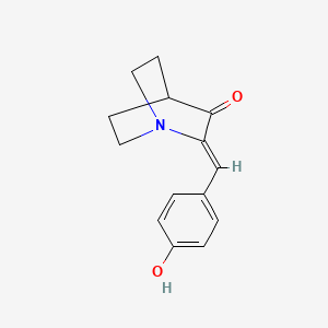 molecular formula C14H15NO2 B15095951 2-[(Z)-(4-Hydroxyphenyl)methylene]quinuclidin-3-one 