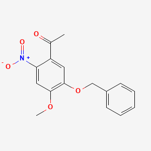 molecular formula C16H15NO5 B1509597 1-(5-(Benzyloxy)-4-methoxy-2-nitrophenyl)ethanone CAS No. 516526-40-2