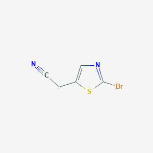 molecular formula C5H3BrN2S B1509612 2-(2-Bromothiazol-5-yl)acetonitrile CAS No. 1246554-99-3