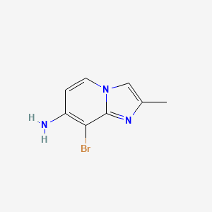 molecular formula C8H8BrN3 B1509625 8-Bromo-2-methylimidazo[1,2-a]pyridin-7-amine CAS No. 1033434-88-6