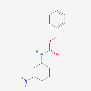 molecular formula C14H20N2O2 B1509637 Benzyl ((1R,3S)-3-aminocyclohexyl)carbamate 