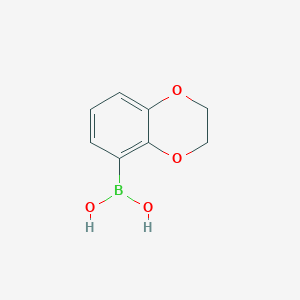 molecular formula C8H9BO4 B150964 (2,3-Dihydrobenzo[b][1,4]dioxin-5-yl)boronic acid CAS No. 499769-88-9