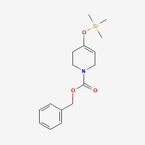 molecular formula C16H23NO3Si B1509651 Benzyl 4-((trimethylsilyl)oxy)-5,6-dihydropyridine-1(2H)-carboxylate CAS No. 1147998-34-2