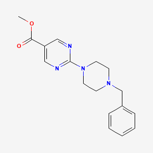 molecular formula C17H20N4O2 B1509659 Methyl 2-(4-benzylpiperazin-1-yl)pyrimidine-5-carboxylate CAS No. 1133784-12-9