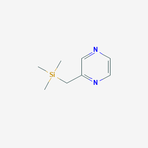 molecular formula C8H14N2Si B150966 2-[(Trimethylsilanyl)methyl]-pyrazine CAS No. 136825-38-2