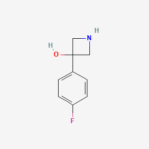 molecular formula C9H10FNO B1509665 3-(4-Fluorophenyl)azetidin-3-ol 