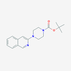 molecular formula C18H23N3O2 B1509668 tert-Butyl 4-(isoquinolin-3-yl)piperazine-1-carboxylate CAS No. 1042986-15-1