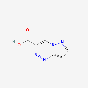 molecular formula C7H6N4O2 B15096711 4-Methylpyrazolo[5,1-c][1,2,4]triazine-3-carboxylic acid CAS No. 6726-55-2