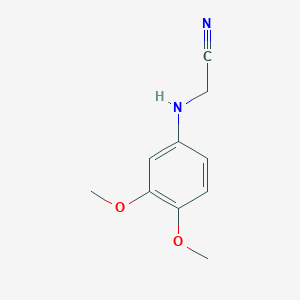 molecular formula C10H12N2O2 B15096766 Acetonitrile, 2-[(3,4-dimethoxyphenyl)amino]- CAS No. 199277-88-8