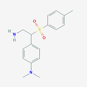 molecular formula C17H22N2O2S B15096791 Benzeneethanamine, 4-(dimethylamino)-beta-[(4-methylphenyl)sulfonyl]- CAS No. 928000-20-8