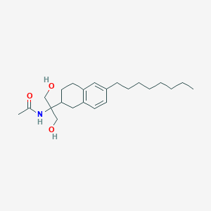 molecular formula C23H37NO3 B1509682 N-(1,3-Dihydroxy-2-(6-octyl-1,2,3,4-tetrahydronaphthalen-2-yl)propan-2-yl)acetamide CAS No. 945632-83-7