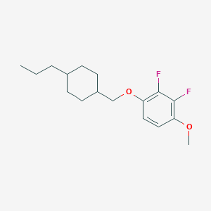 molecular formula C17H24F2O2 B1509683 2,3-Difluoro-4-[(trans-4-propylcyclohexyl)methoxy]anisole CAS No. 1373116-00-7