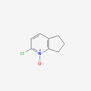 5H-Cyclopenta[b]pyridine, 2-chloro-6,7-dihydro-, 1-oxide