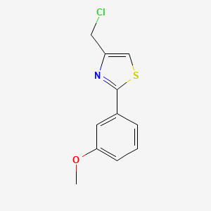 molecular formula C11H10ClNOS B15096948 4-(Chloromethyl)-2-(3-methoxyphenyl)-1,3-thiazole CAS No. 55315-31-6