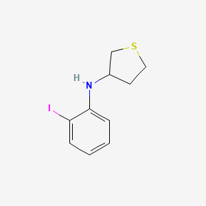 molecular formula C10H12INS B15097183 N-(2-iodophenyl)thiolan-3-amine 