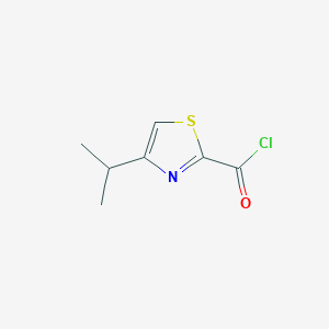 molecular formula C7H8ClNOS B1509827 4-Isopropylthiazole-2-carbonyl chloride CAS No. 923289-59-2