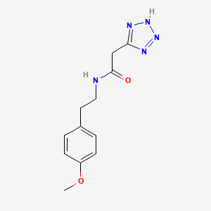 molecular formula C12H15N5O2 B15098287 N-[2-(4-methoxyphenyl)ethyl]-2-(1H-tetrazol-5-yl)acetamide 