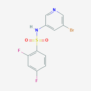 molecular formula C11H7BrF2N2O2S B1509835 N-(5-bromopyridin-3-yl)-2,4-difluorobenzenesulfonamide 