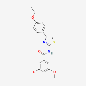 molecular formula C20H20N2O4S B15098453 N-[4-(4-ethoxyphenyl)-1,3-thiazol-2-yl]-3,5-dimethoxybenzamide 