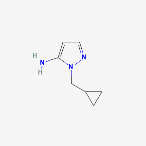 molecular formula C7H11N3 B1509854 1-(Cyclopropylmethyl)-1H-pyrazol-5-amine CAS No. 660853-62-3