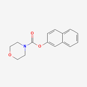 molecular formula C15H15NO3 B15098805 Naphthalen-2-yl morpholine-4-carboxylate 