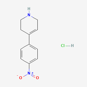 molecular formula C11H13ClN2O2 B1509884 4-(4-Nitrophenyl)-1,2,3,6-tetrahydropyridine hydrochloride 