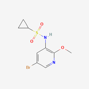 molecular formula C9H11BrN2O3S B1509927 N-(5-bromo-2-methoxypyridin-3-yl)cyclopropanesulfonamide CAS No. 1083326-05-9