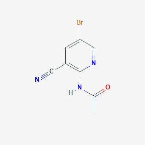 molecular formula C8H6BrN3O B1509972 N-(5-bromo-3-cyanopyridin-2-yl)acetamide CAS No. 941604-21-3