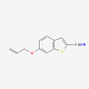 molecular formula C12H9NOS B1509988 6-(Allyloxy)benzo[b]thiophene-2-carbonitrile 