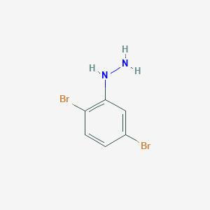 molecular formula C6H6Br2N2 B151000 (2,5-Dibromophenyl)hydrazine CAS No. 62672-26-8