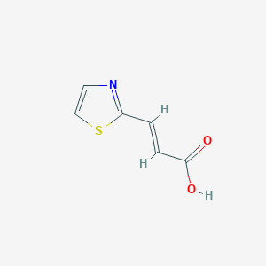 molecular formula C6H5NO2S B151003 (2E)-3-(1,3-thiazol-2-yl)prop-2-enoic acid CAS No. 144163-52-0