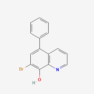 molecular formula C15H10BrNO B1510037 7-Bromo-5-phenylquinolin-8-ol CAS No. 648896-53-1
