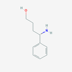 molecular formula C10H15NO B1510047 (S)-4-Amino-4-phenylbutan-1-ol 